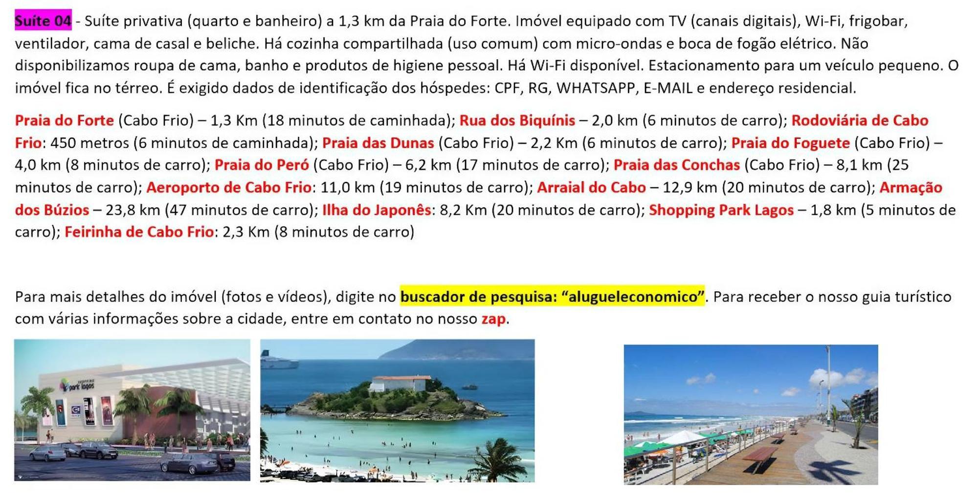 Cabo Frio - Suites - Jardim Flamboyant - Aluguel Economico Esterno foto